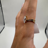 2ct Moissanite Marquise Wedding Set
