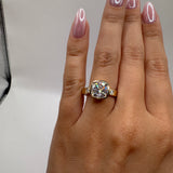 2ct Cushion Moissanite Size 6.25