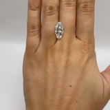 3.06ct D/VVS2 Moval Lab Grown Diamond
