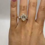 3.25ct E/VS1 Oval Ring Size 5