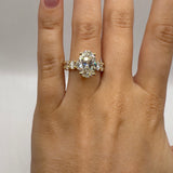 3.25ct E/VS1 Oval Ring Size 5
