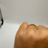Oval Half Eternity Band Size 4