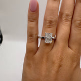 2.54ct Radiant Lab Grown Diamond Ring Size 7
