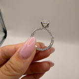 2.54ct Radiant Lab Grown Diamond Ring Size 7