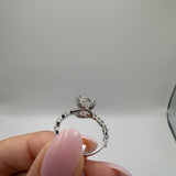 3.75ct Elongated Cushion Lab Grown Diamond Size 6.25