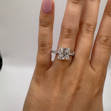4ct Princess Lab Grown Diamond Size 8