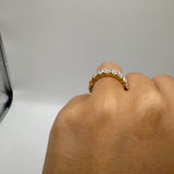 Half Eternity Wedding Band Size 5