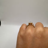 3ct Cushion Moissanite Bezel Engagement Ring Size 6