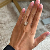 Champagne Oval 3.52ct Diamond