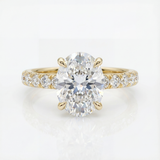The Juliet Pave Oval Engagement Ring