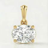 Oval Diamond Pendant